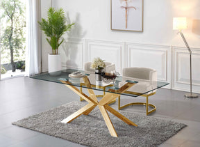 Meridian Furniture Gianna Cream Velvet Dining Chair