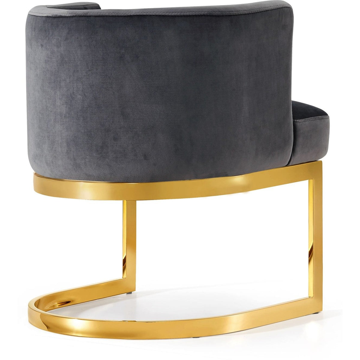 Meridian Furniture Gianna Grey Velvet Dining Chair-Minimal & Modern