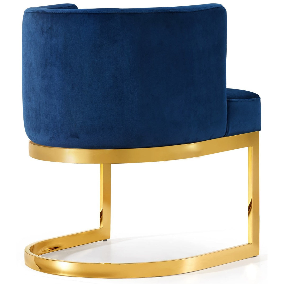 Meridian Furniture Gianna Navy Velvet Dining Chair-Minimal & Modern
