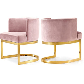 Meridian Furniture Gianna Pink Velvet Dining ChairMeridian Furniture - Dining Chair - Minimal And Modern - 1