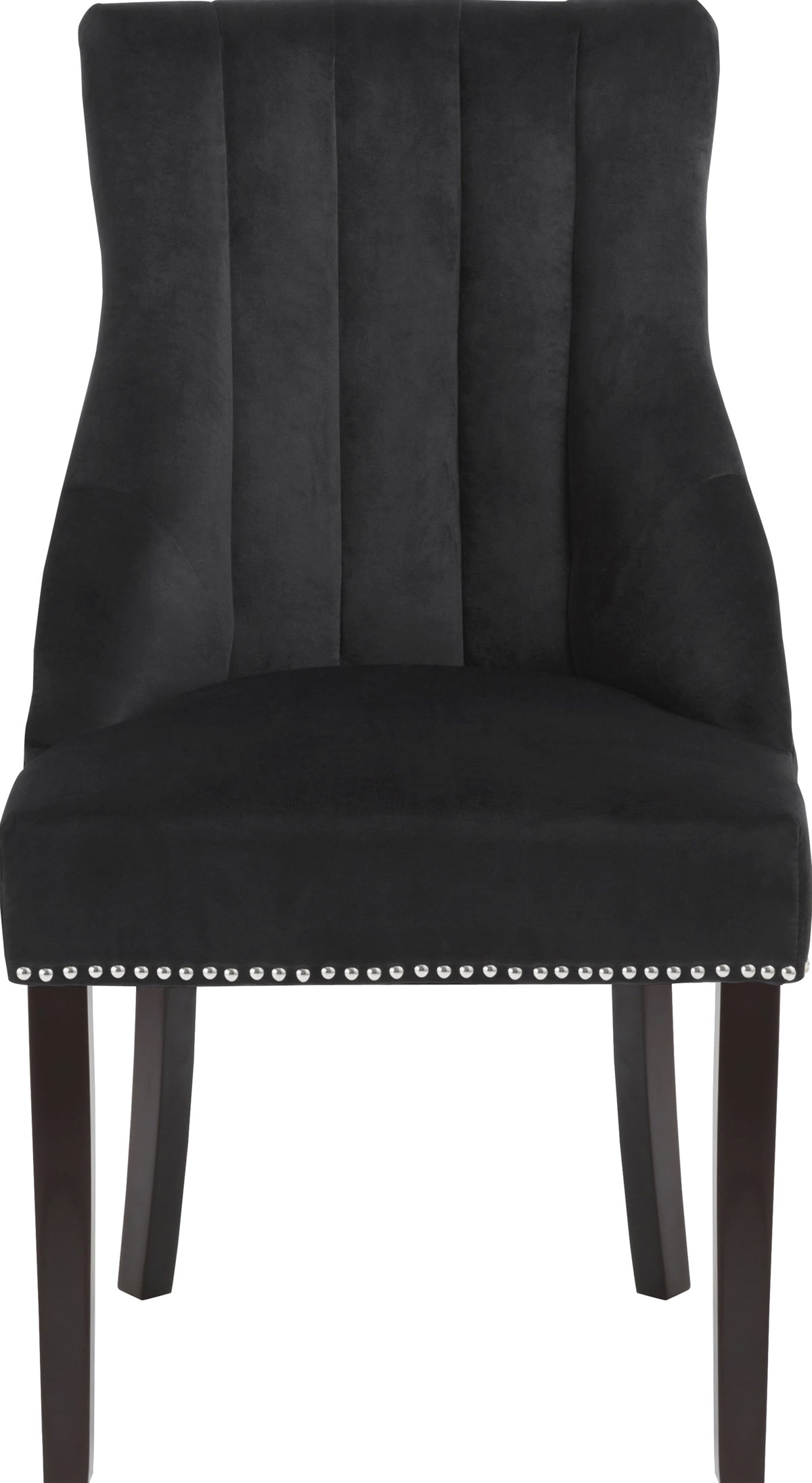 Meridian Furniture Oxford Black Velvet Dining Chair - Set of 2