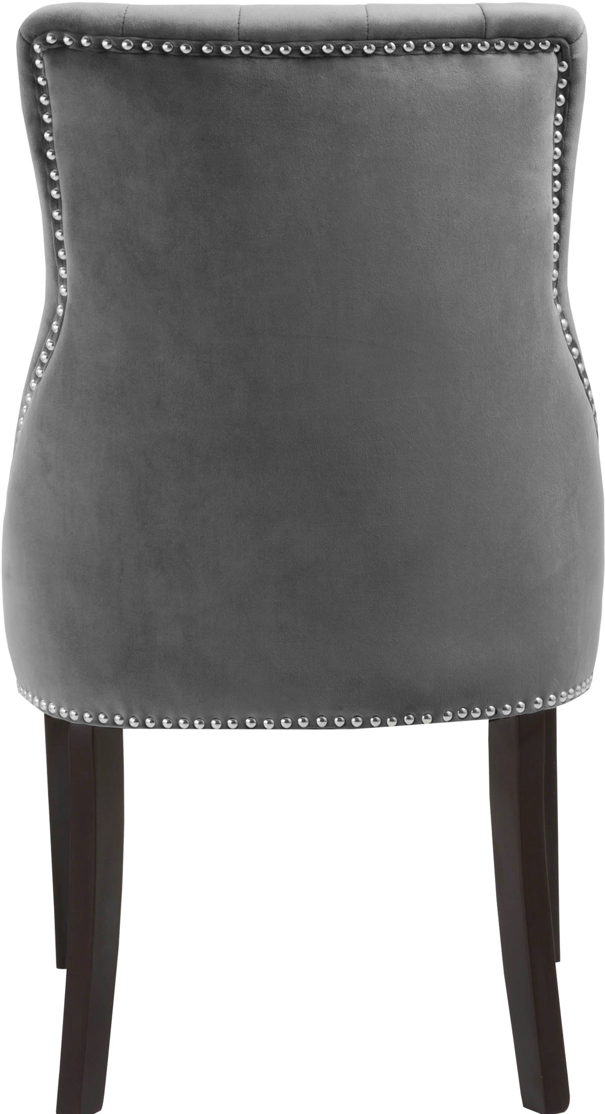 Meridian Furniture Oxford Grey Velvet Dining Chair - Set of 2