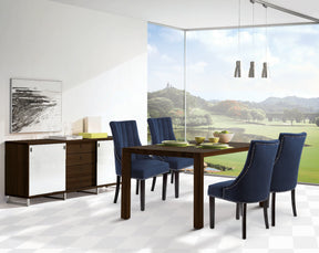 Meridian Furniture Oxford Navy Velvet Dining Chair - Set of 2
