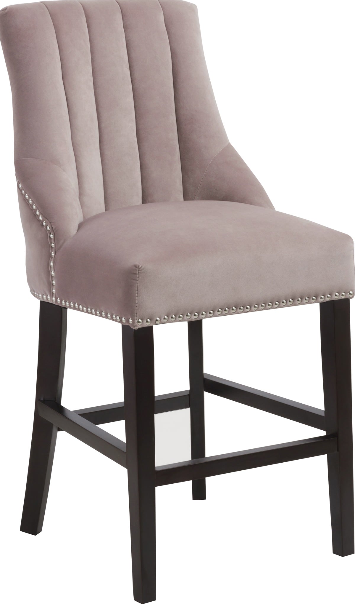 Meridian Furniture Oxford Pink Velvet Stool - Set of 2