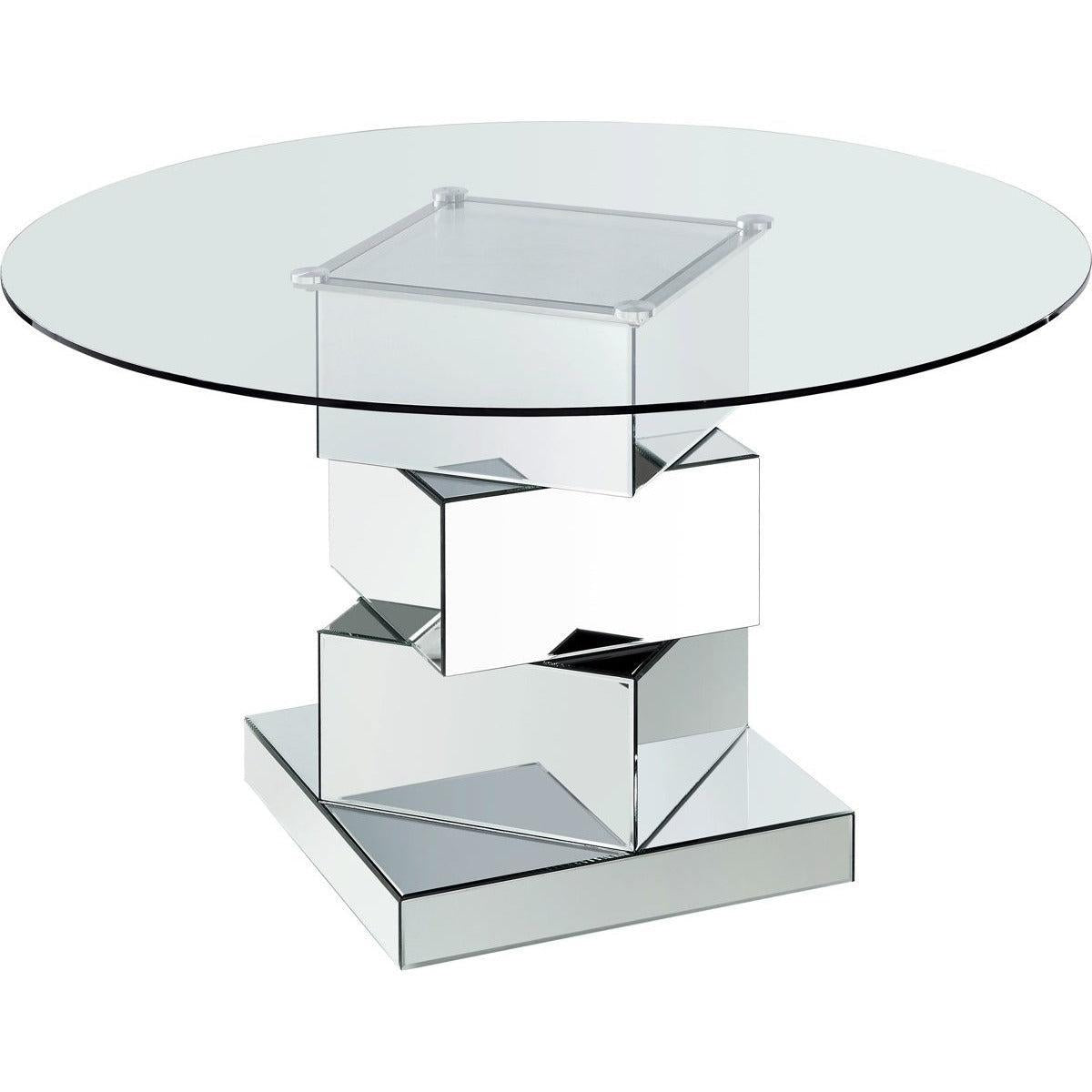 Meridian Furniture Haven Chrome Dining TableMeridian Furniture - Dining Table - Minimal And Modern - 1