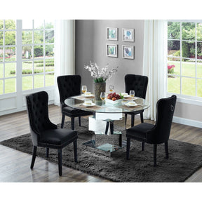 Meridian Furniture Haven Chrome Dining Table-Minimal & Modern