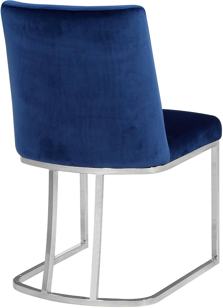 Meridian Furniture Heidi Navy Velvet Dining Chair - Set of 2