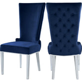 Meridian Furniture Serafina Navy Velvet Dining ChairMeridian Furniture - Dining Chair - Minimal And Modern - 1