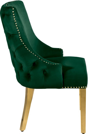 Meridian Furniture Tuft Green Velvet Dining Chair - Set of 2
