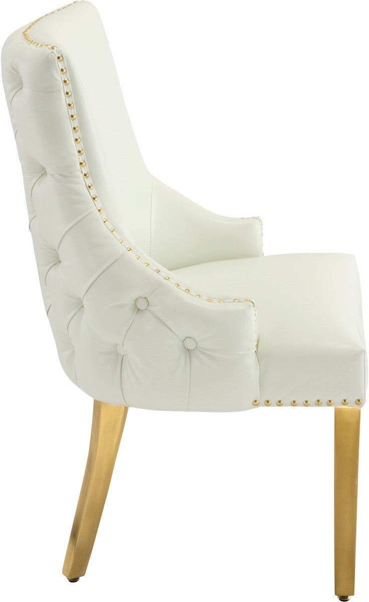 Meridian Furniture Tuft White Faux Leather Dining Chair - Set of 2