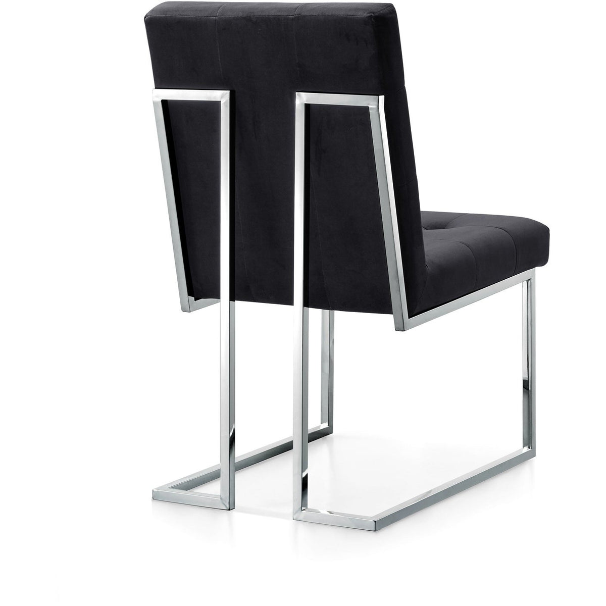 Meridian Furniture Alexis Black Velvet Dining Chair-Minimal & Modern