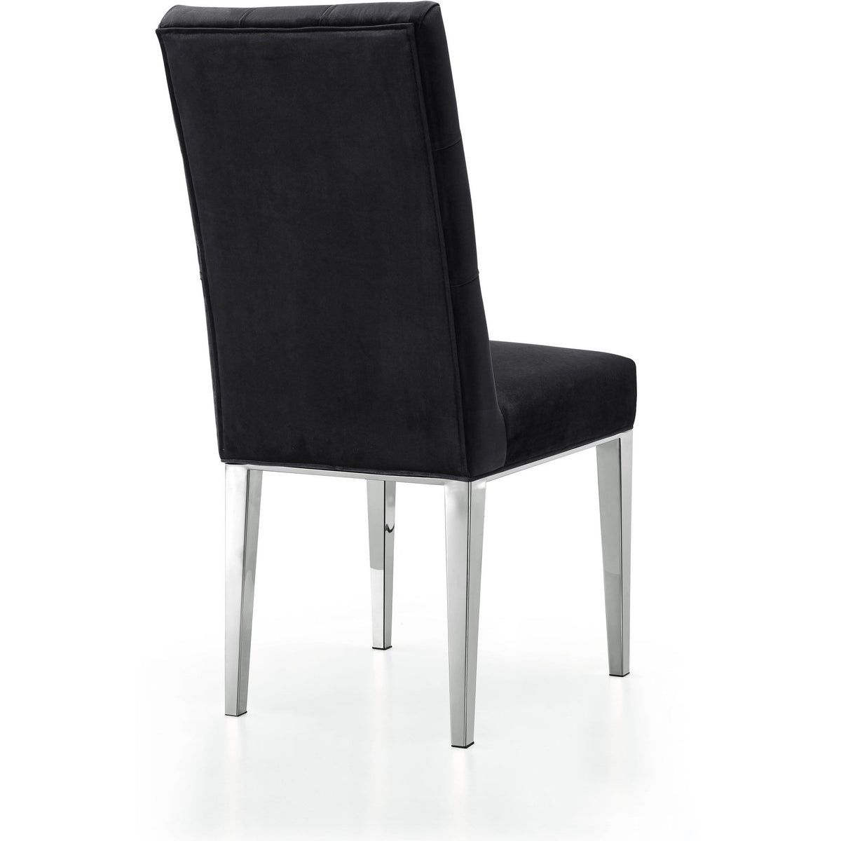 Meridian Furniture Juno Black Velvet Dining Chair-Minimal & Modern
