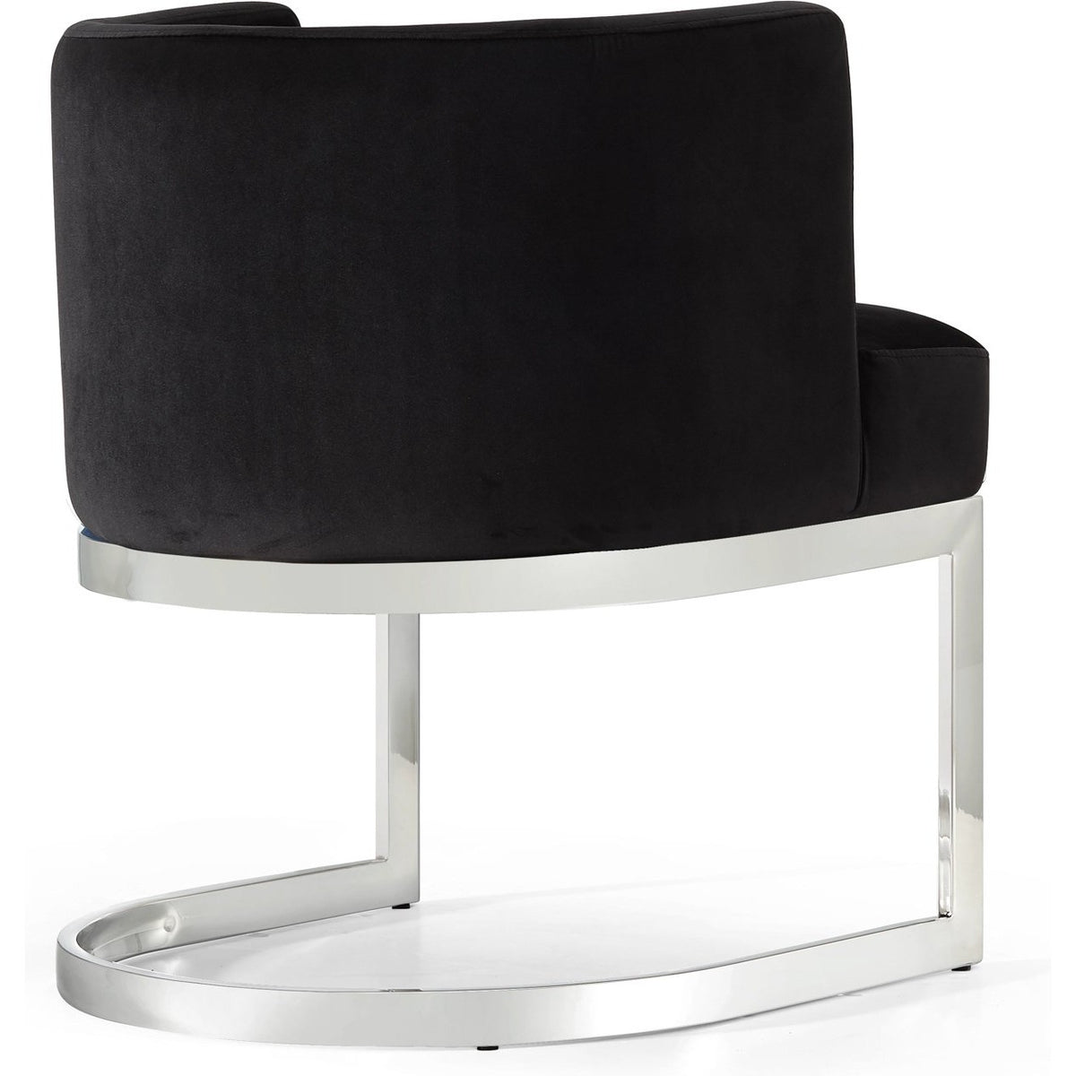 Meridian Furniture Gianna Black Velvet Dining Chair-Minimal & Modern
