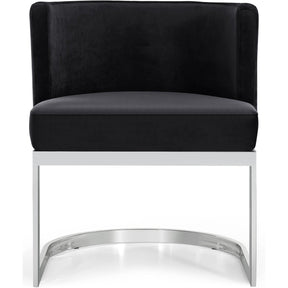 Meridian Furniture Gianna Black Velvet Dining Chair-Minimal & Modern