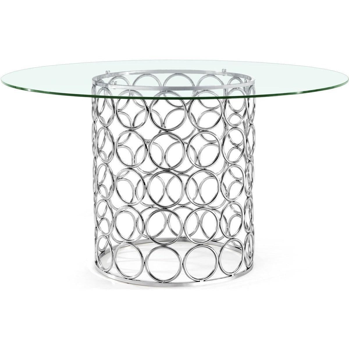 Meridian Furniture Opal Chrome Dining TableMeridian Furniture - Dining Table - Minimal And Modern - 1