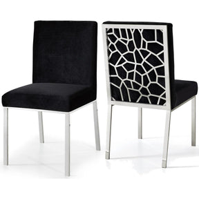 Meridian Furniture Opal Black Velvet Dining ChairMeridian Furniture - Dining Chair - Minimal And Modern - 1