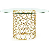 Meridian Furniture Opal Gold Dining TableMeridian Furniture - Dining Table - Minimal And Modern - 1