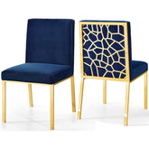 Meridian Furniture Opal Navy Velvet Dining ChairMeridian Furniture - Dining Chair - Minimal And Modern - 1