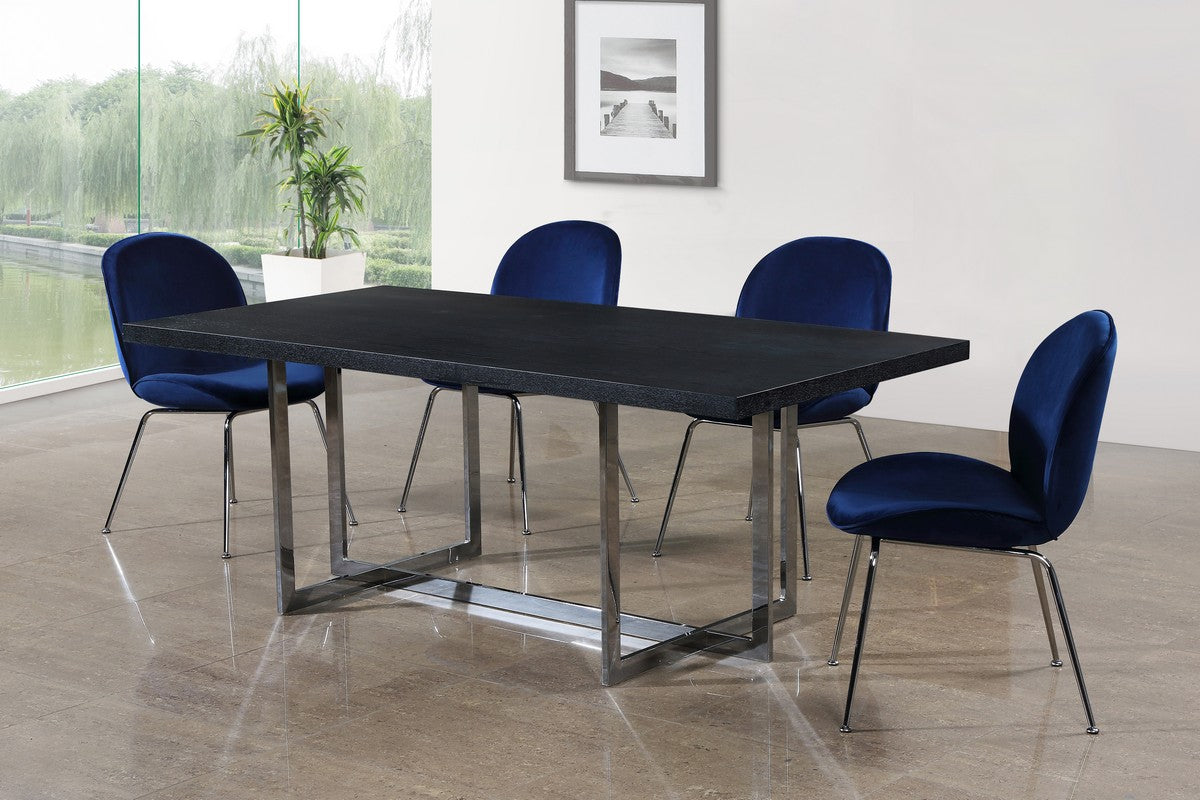 Meridian Furniture Elle Chrome Dining Table