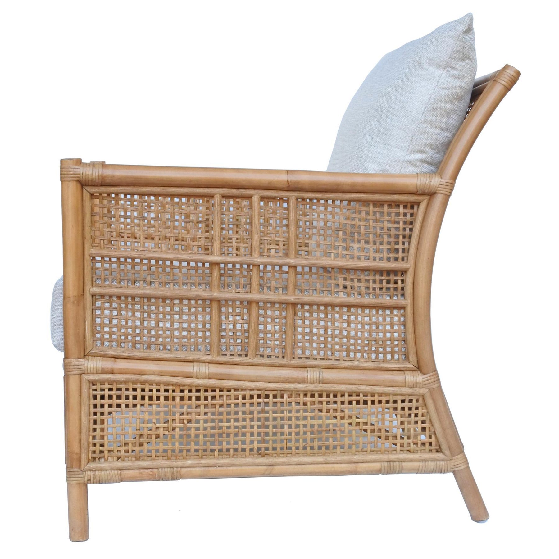 Fontana Rattan Accent Arm Chair by New Pacific Direct - 7400052