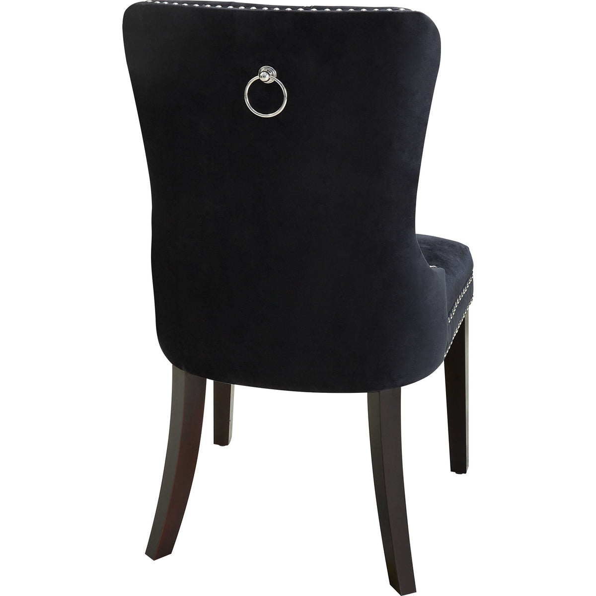 Meridian Furniture Nikki Black Velvet Dining Chair-Minimal & Modern