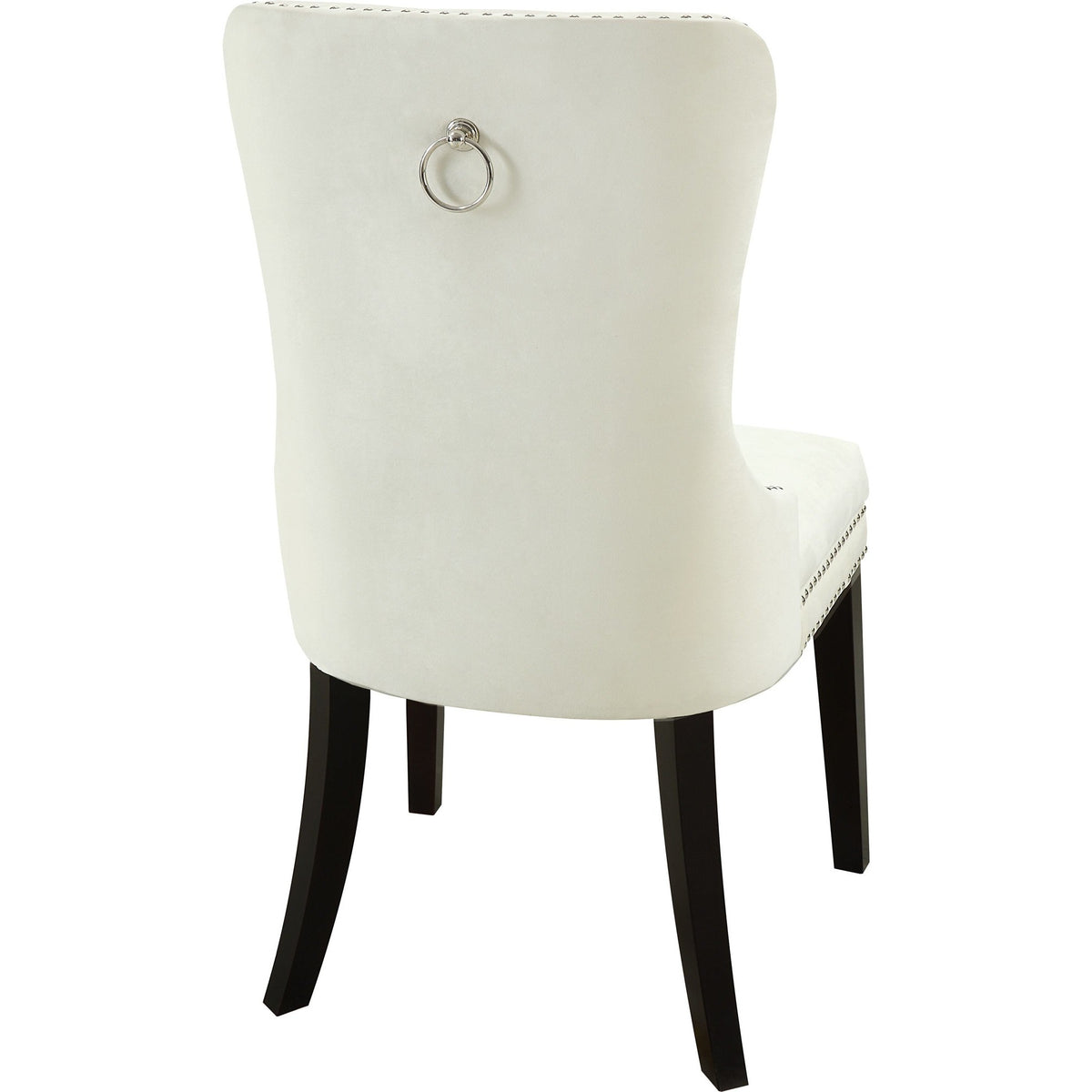 Meridian Furniture Nikki Cream Velvet Dining Chair-Minimal & Modern