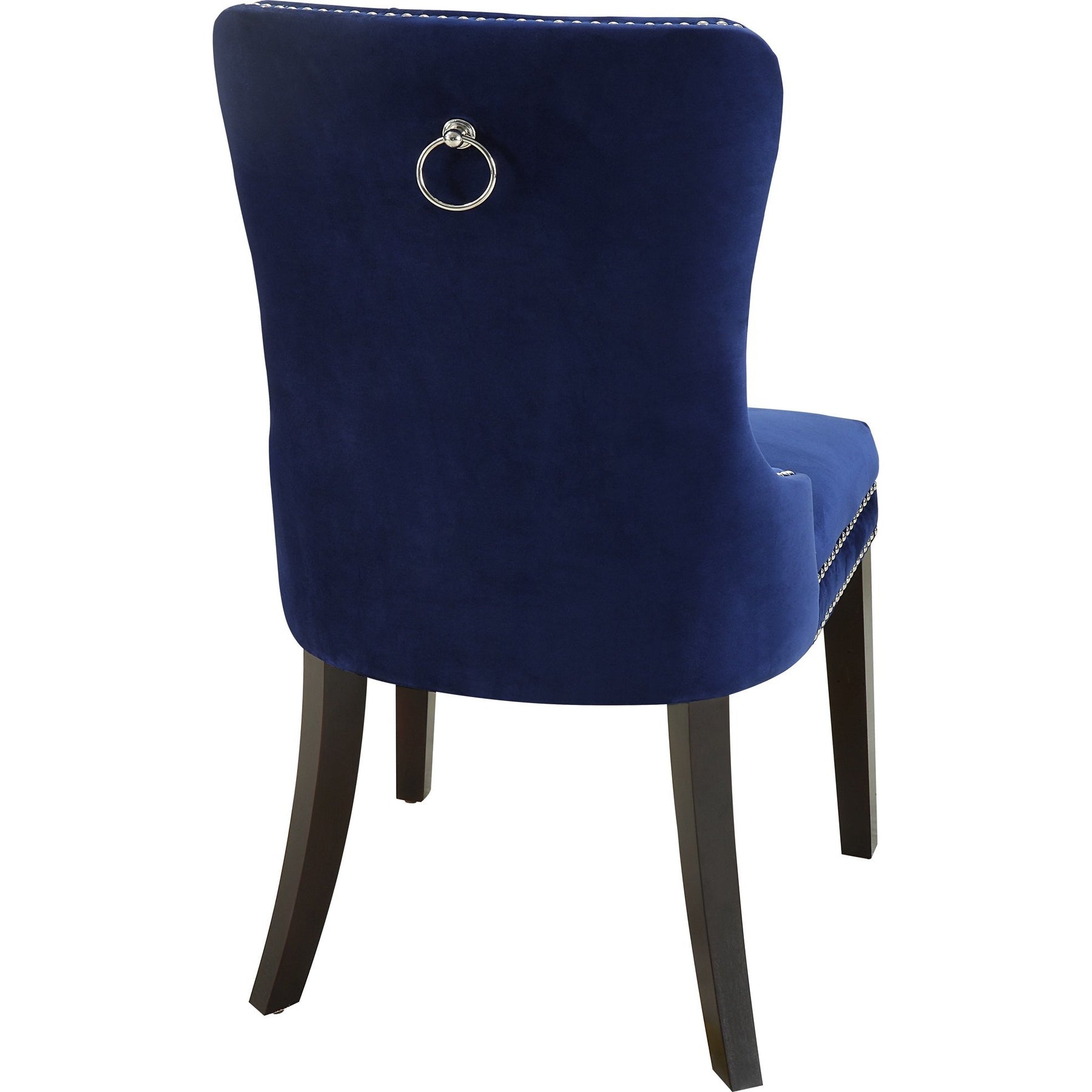 Meridian Furniture Nikki Navy Velvet Dining Chair-Minimal & Modern