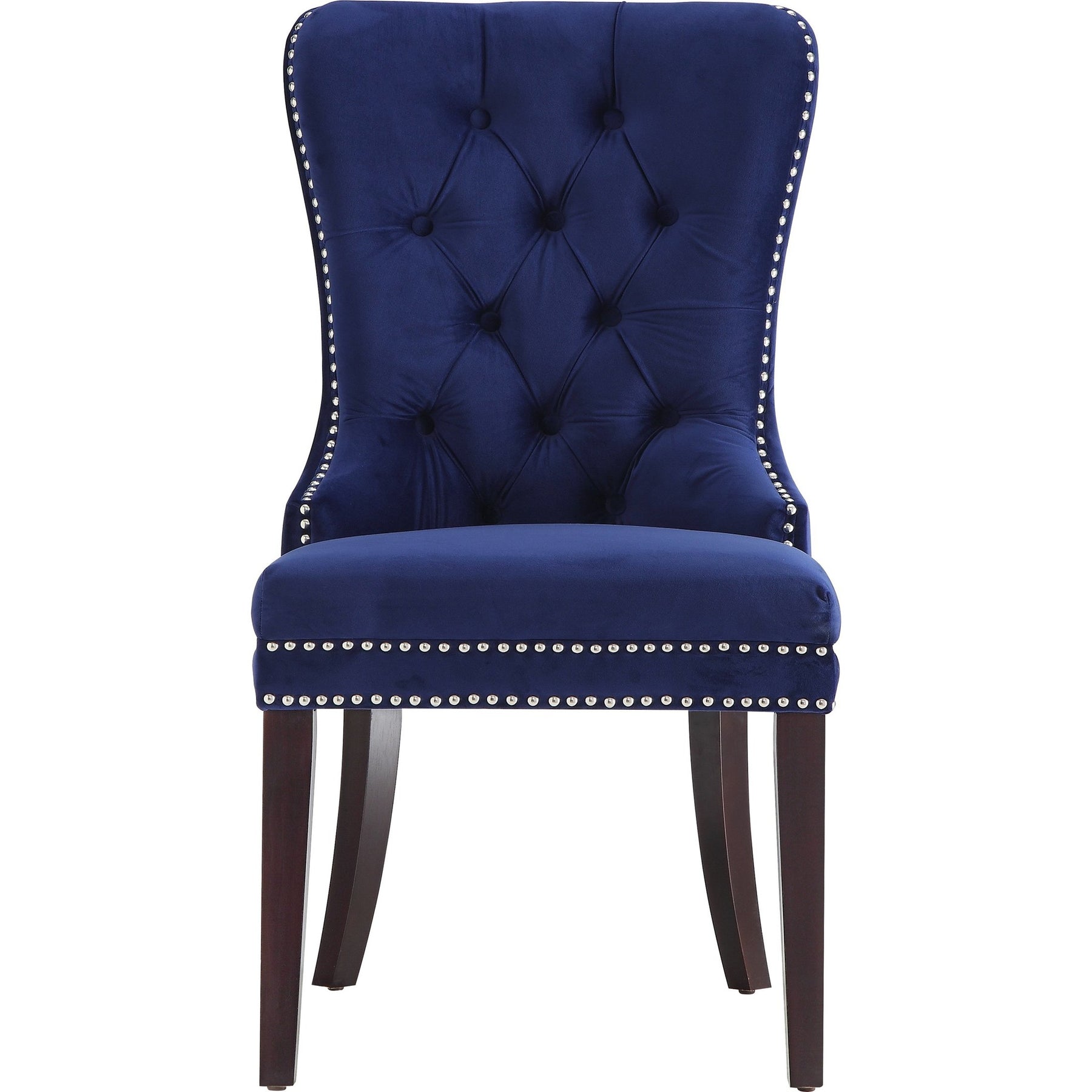 Meridian Furniture Nikki Navy Velvet Dining Chair-Minimal & Modern