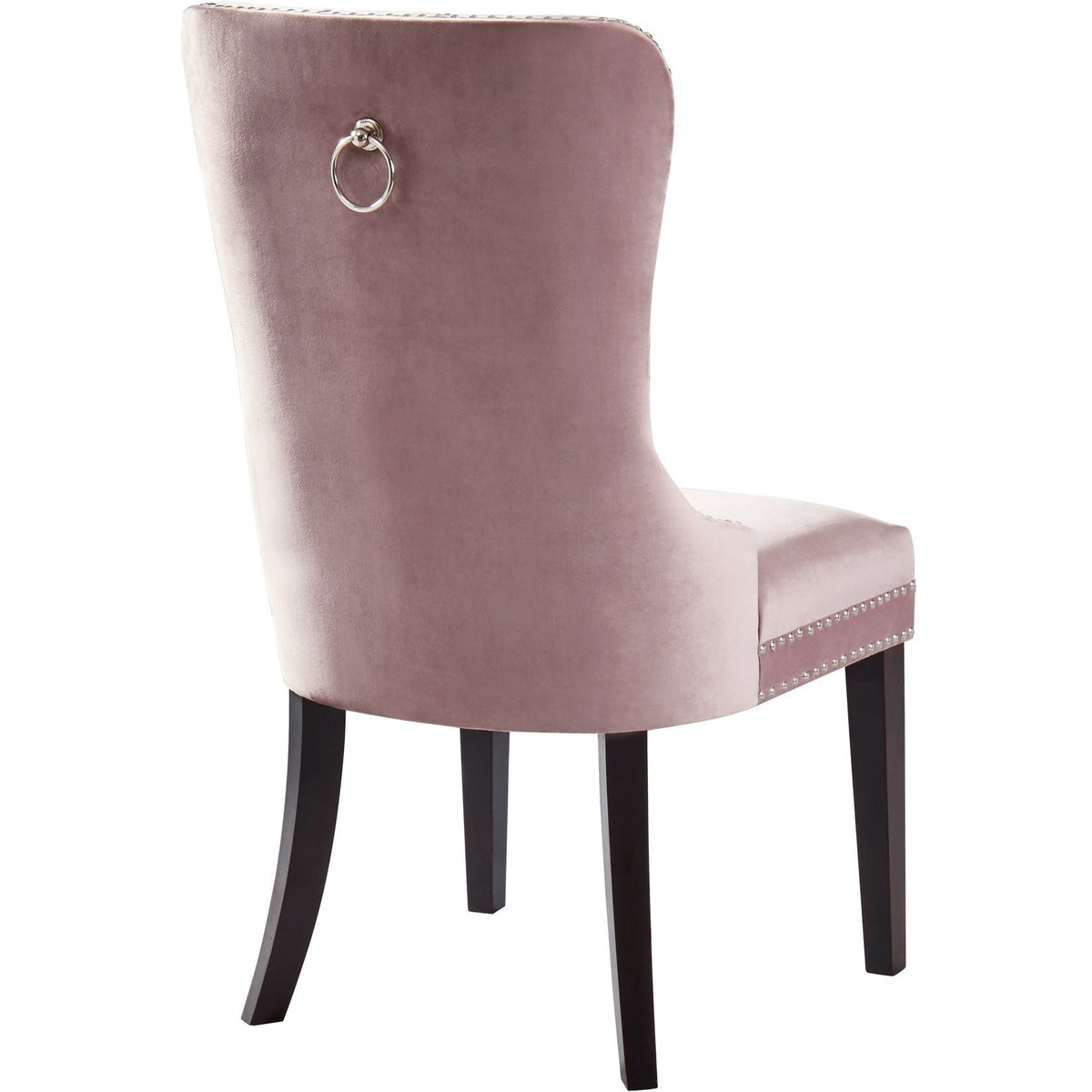Meridian Furniture Nikki Pink Velvet Dining Chair-Minimal & Modern