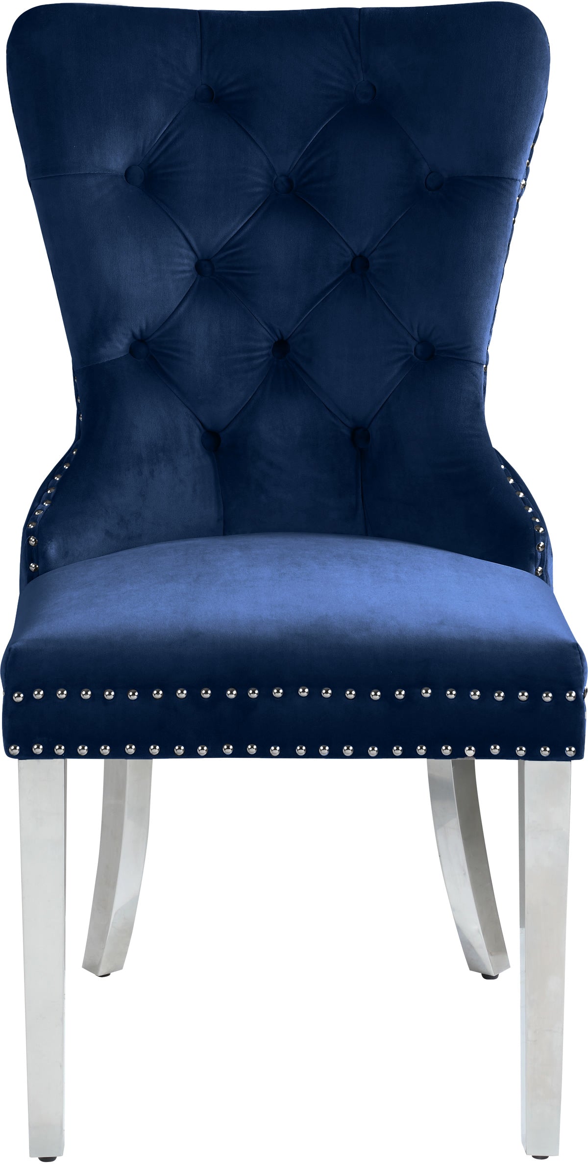 Meridian Furniture Carmen Navy Velvet Dining Chair - Set of 2