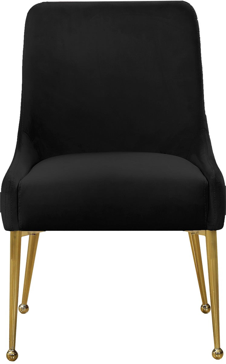 Meridian Furniture Owen Black Velvet Dining Chair - Set of 2