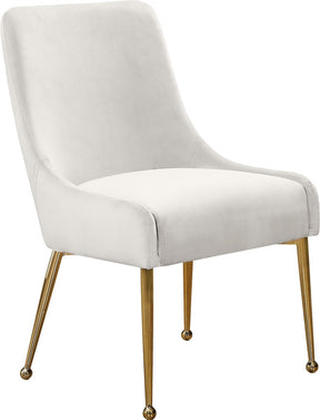 Meridian Furniture Owen Cream Velvet Dining Chair - Set of 2
