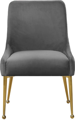 Meridian Furniture Owen Grey Velvet Dining Chair - Set of 2