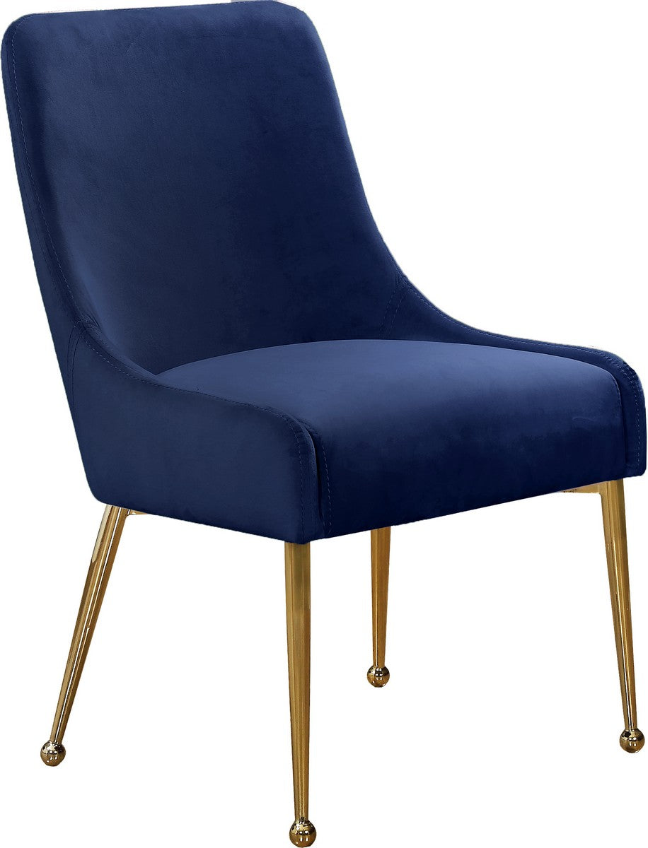 Meridian Furniture Owen Navy Velvet Dining Chair - Set of 2