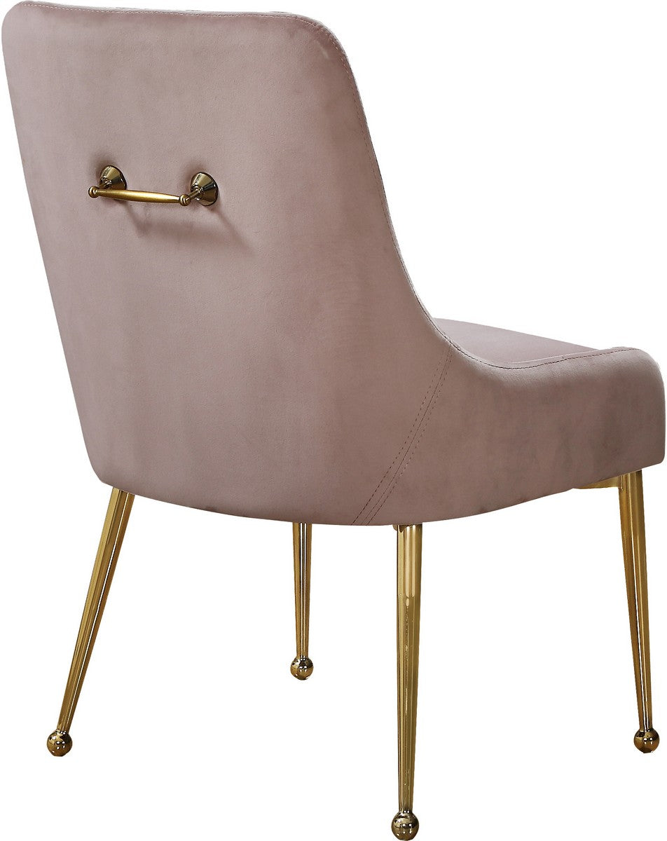 Meridian Furniture Owen Pink Velvet Dining Chair - Set of 2
