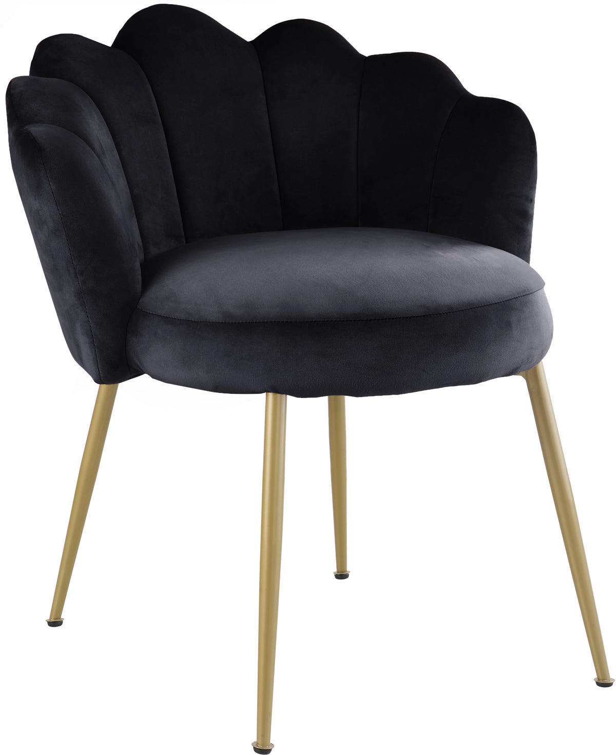 Meridian Furniture Claire Black Velvet Dining Chair - Set of 2