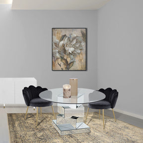 Meridian Furniture Claire Black Velvet Dining Chair - Set of 2