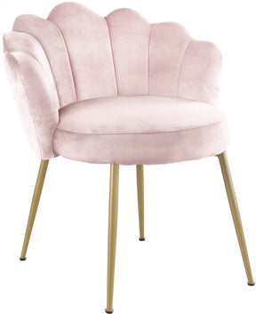 Meridian Furniture Claire Pink Velvet Dining Chair - Set of 2