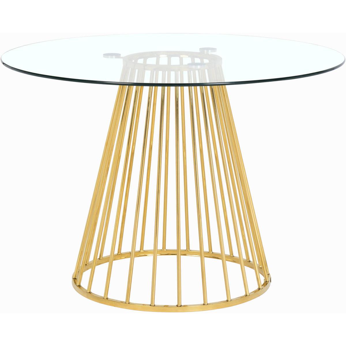 Meridian Furniture Gio Gold Dining TableMeridian Furniture - Dining Table - Minimal And Modern - 1