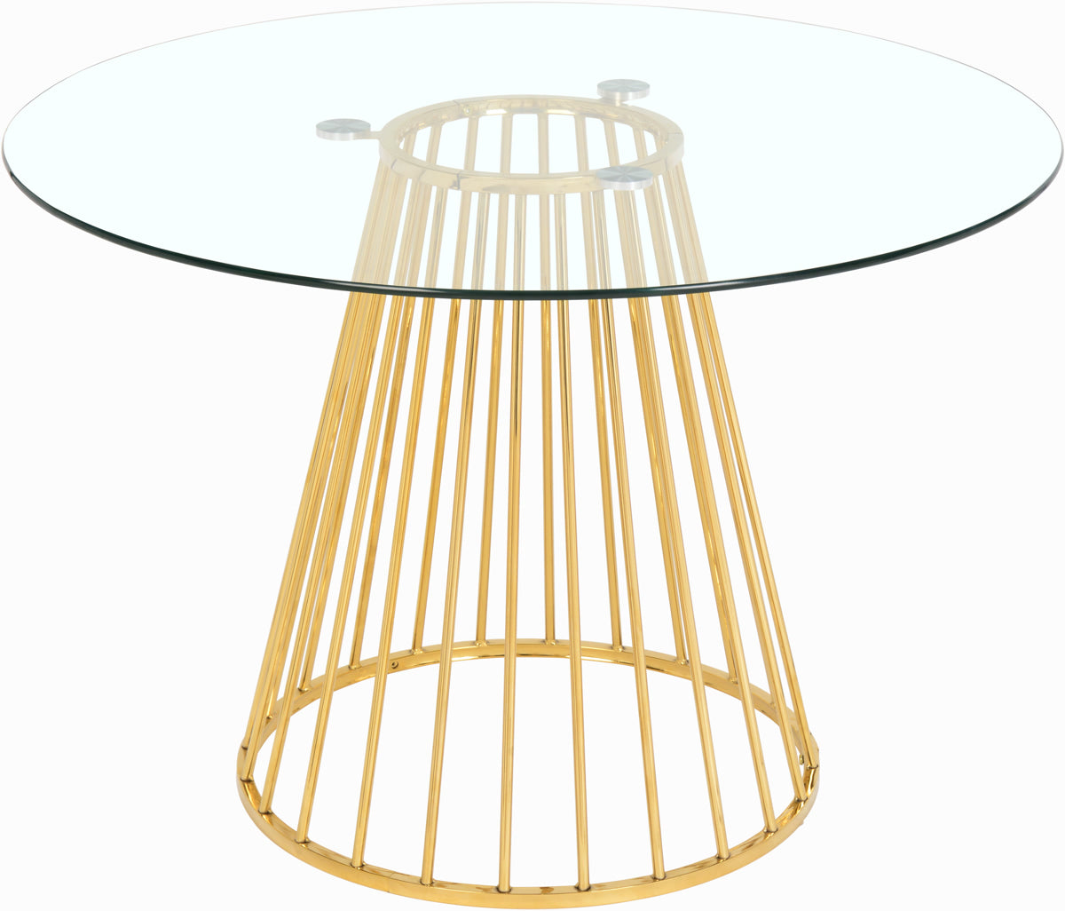 Meridian Furniture Gio Gold Dining Table