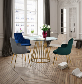 Meridian Furniture Gio Gold Dining Table
