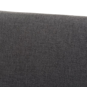 Baxton Studio Nexus Mid-Century Modern Dark Grey Fabric Upholstered And Walnut Brown Finished Wood 5-Piece Dining Set - BBT5280-Dark Grey/Walnut-5PC Dining Set