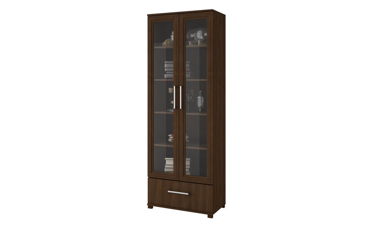 Accentuations by Manhattan Comfort Serra 1.0 - 5-Shelf Bookcase in Tobacco-Minimal & Modern