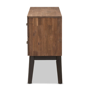 Baxton Studio Selena Mid-Century Modern Brown Wood 4-Drawer Dresser Baxton Studio-Dresser-Minimal And Modern - 5