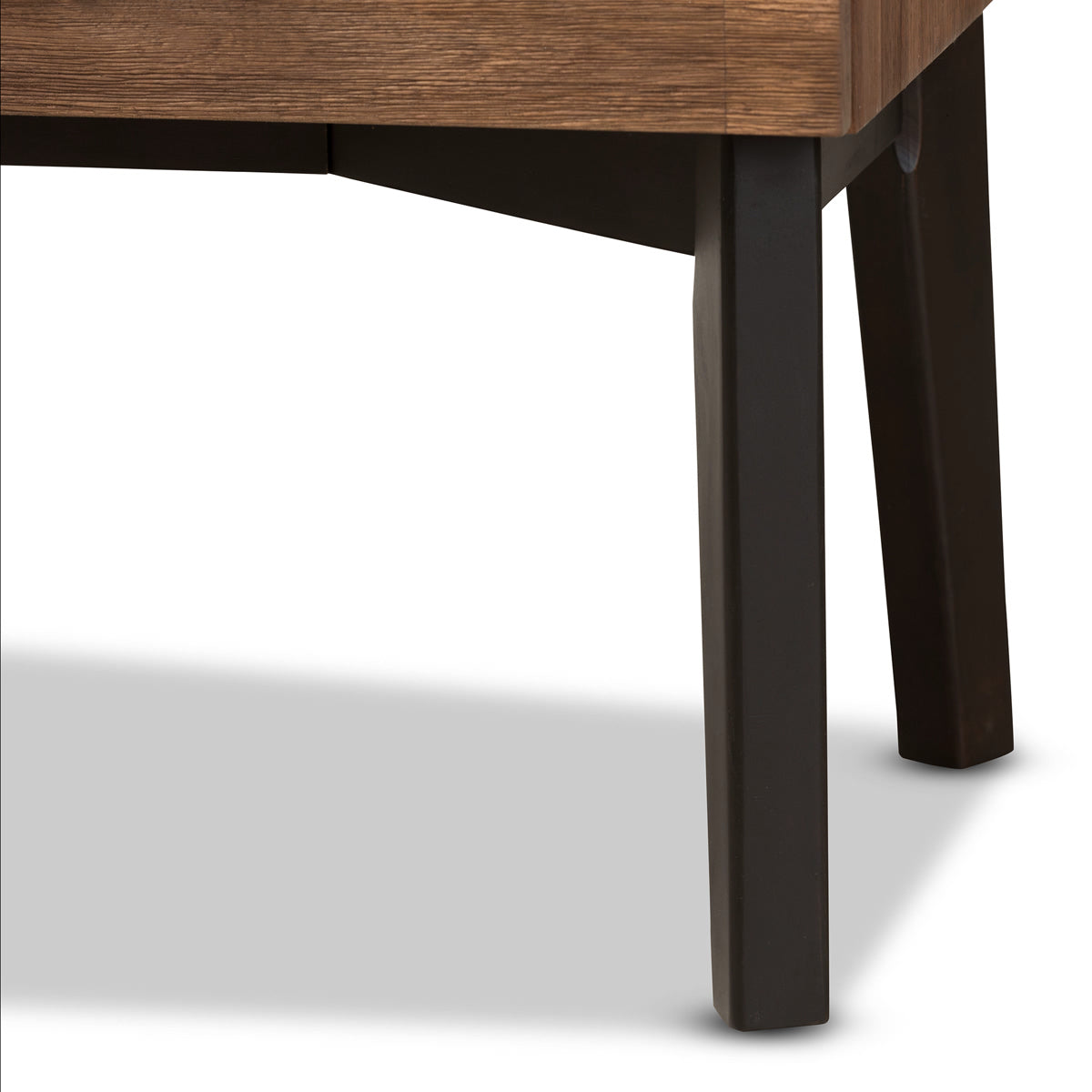 Baxton Studio Selena Mid-Century Modern Brown Wood 4-Drawer Dresser Baxton Studio-Dresser-Minimal And Modern - 8