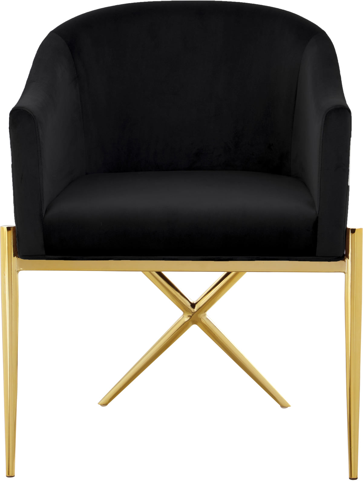 Meridian Furniture Xavier Black Velvet Dining Chair