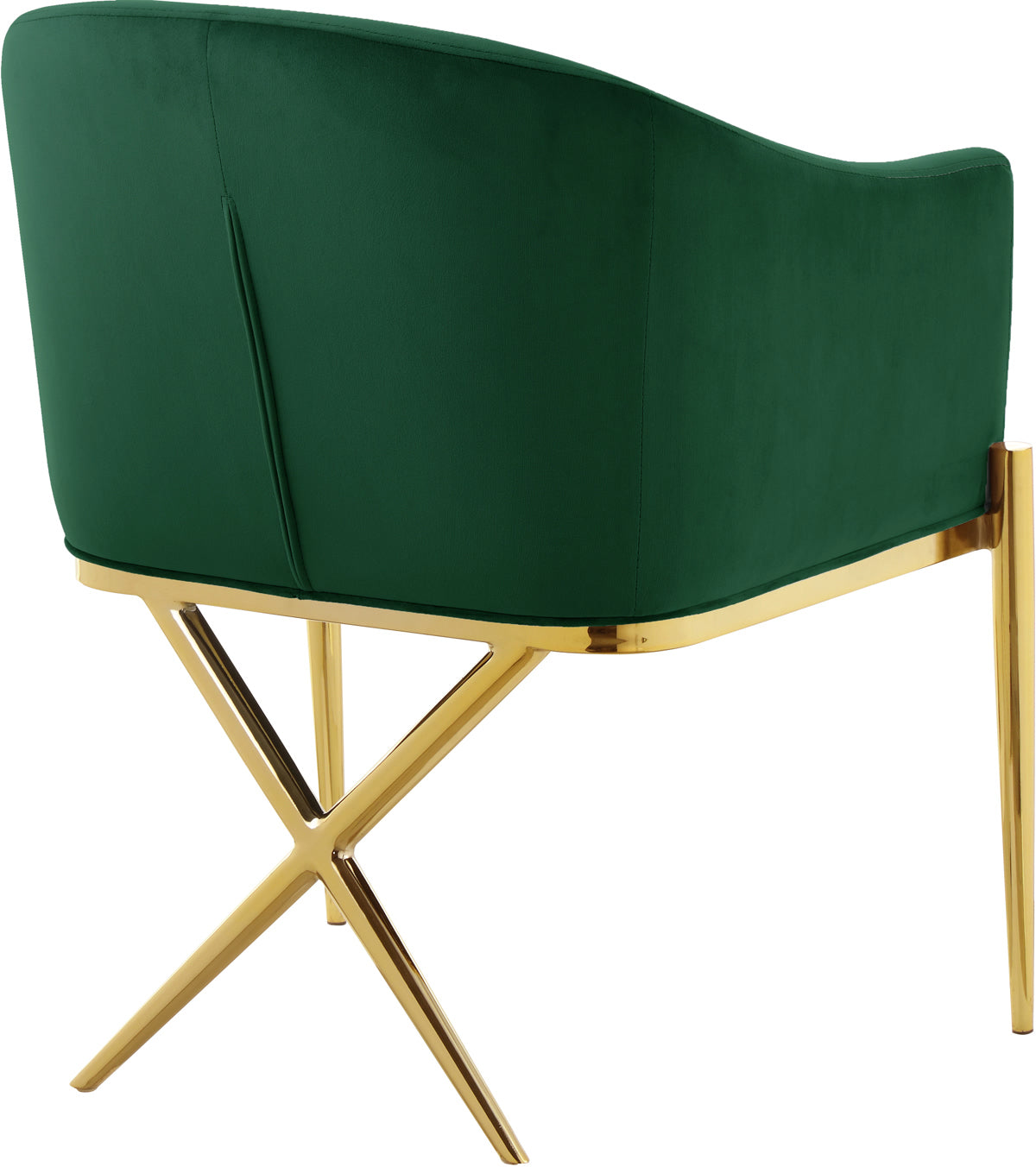 Meridian Furniture Xavier Grey Velvet Dining Chair
