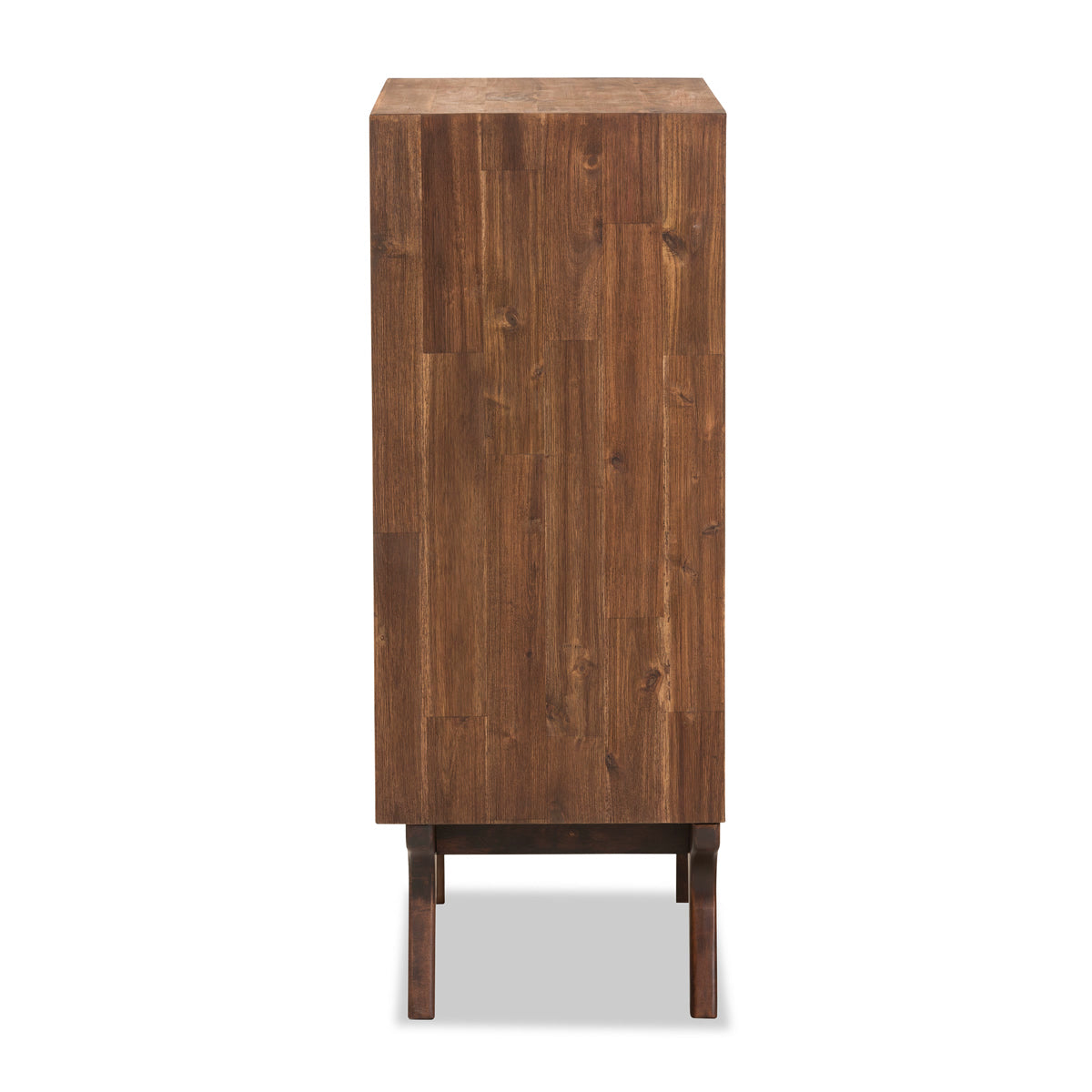Baxton Studio Sierra Mid-Century Modern Brown Wood 5-Drawer Chest Baxton Studio-Dresser-Minimal And Modern - 4