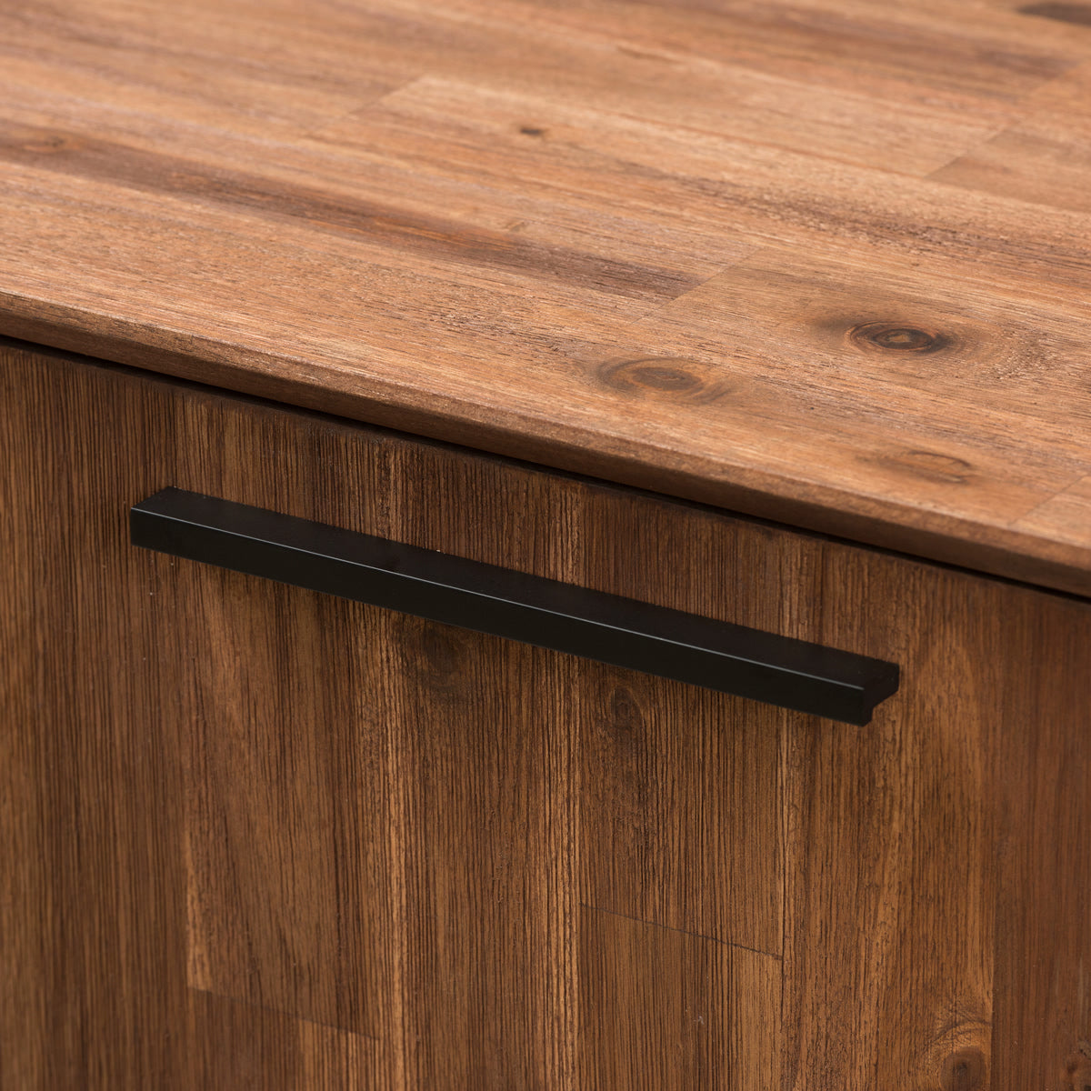 Baxton Studio Sierra Mid-Century Modern Brown Wood 3-Drawer Sideboard Baxton Studio-0-Minimal And Modern - 5