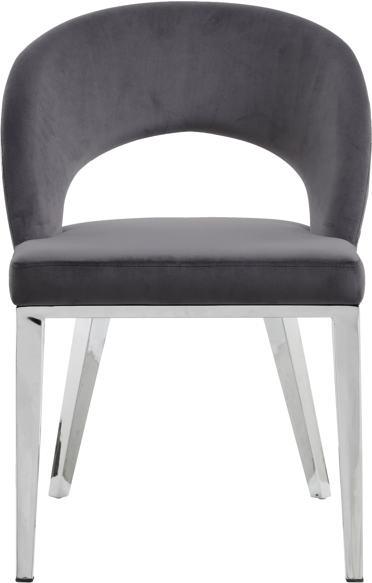 Meridian Furniture Roberto Grey Velvet Dining Chair